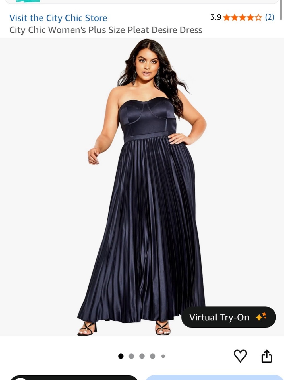 City Chic Women's Pleat dress Size 18